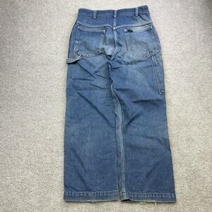 Vintage 70s Key Imperial Carpenter Jeans Men 30x26 Blue Denim Workwear Pants Y2K